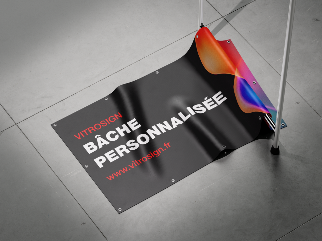 Bâche publicitaire
