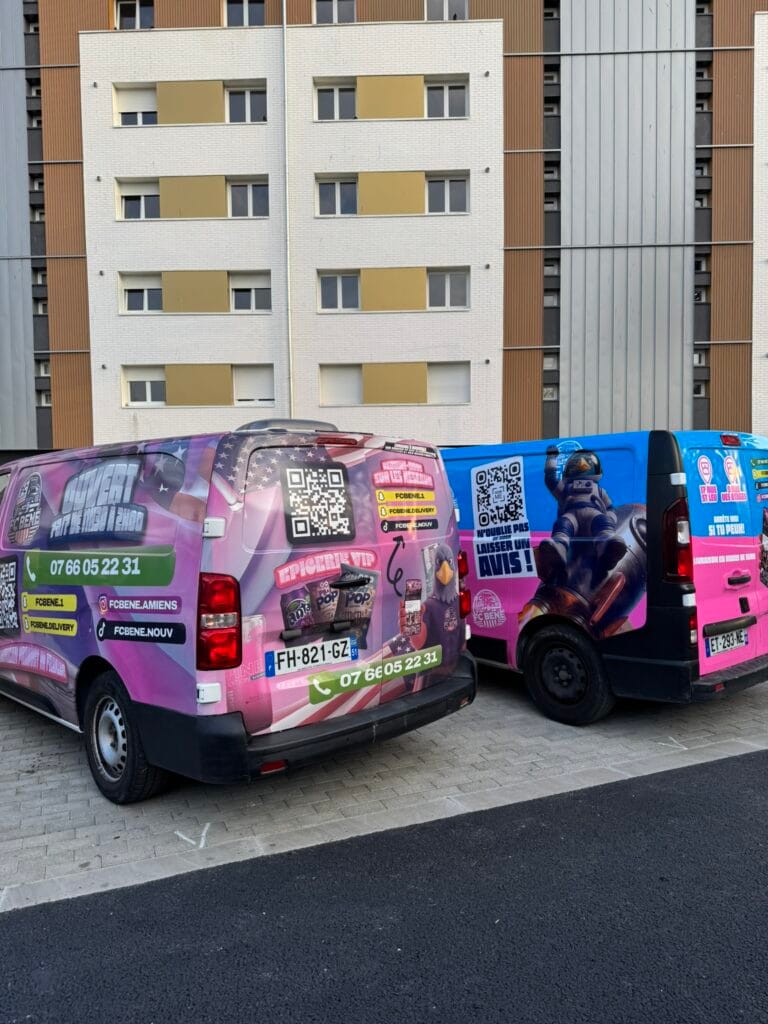 Marquage publicitaire complet d'un utilitaire professionnel